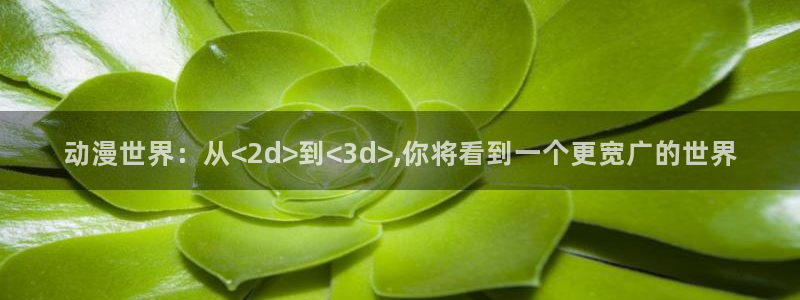 58动漫网全网动漫全集免费观看：动漫世界：从<2d>到<3d>,你将看到一个更宽广的世界